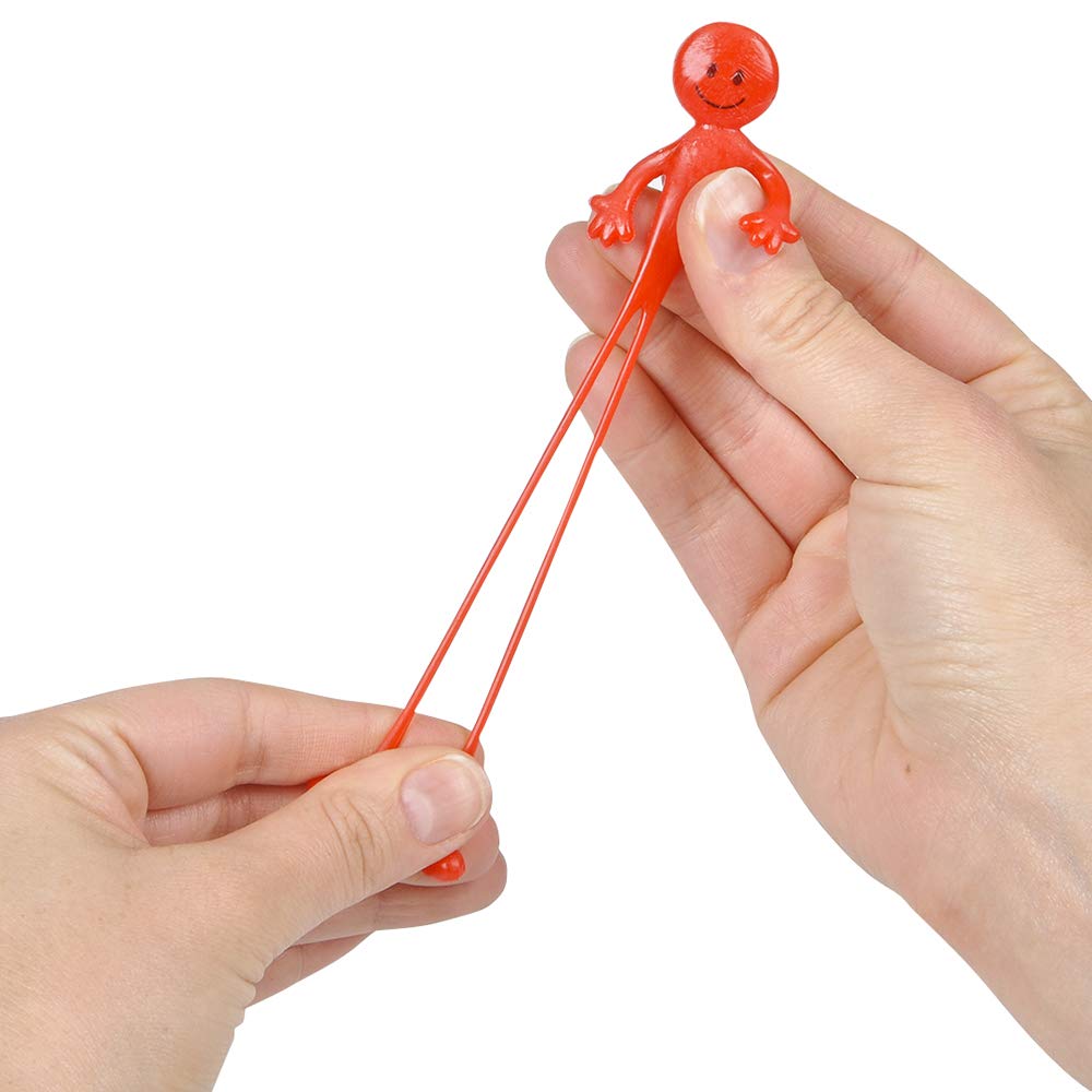 Bedwina Stretchy Bendable Man 36 Pack — Colorful Fidget Toys for Stress Relief, Party Favors & Stocking Stuffers