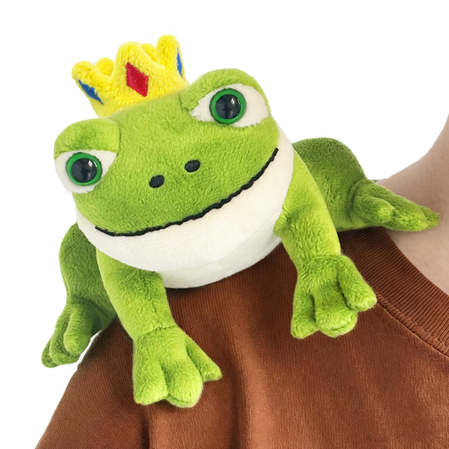 Beeadore Frog Plush 3.93 Inch Shoulder Plush – Green Stuffed Animal Gift for Kids