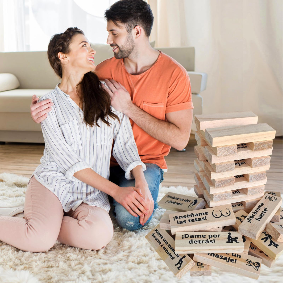 Beecotox Blocks Tower Game for Couples – Fun, Romantic Stacking Challenge