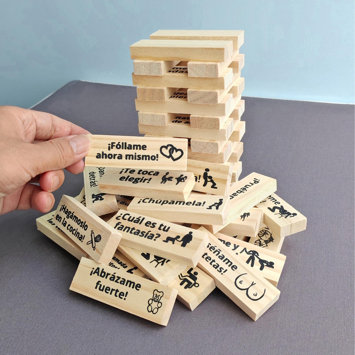 Beecotox Blocks Tower Game for Couples – Fun, Romantic Stacking Challenge