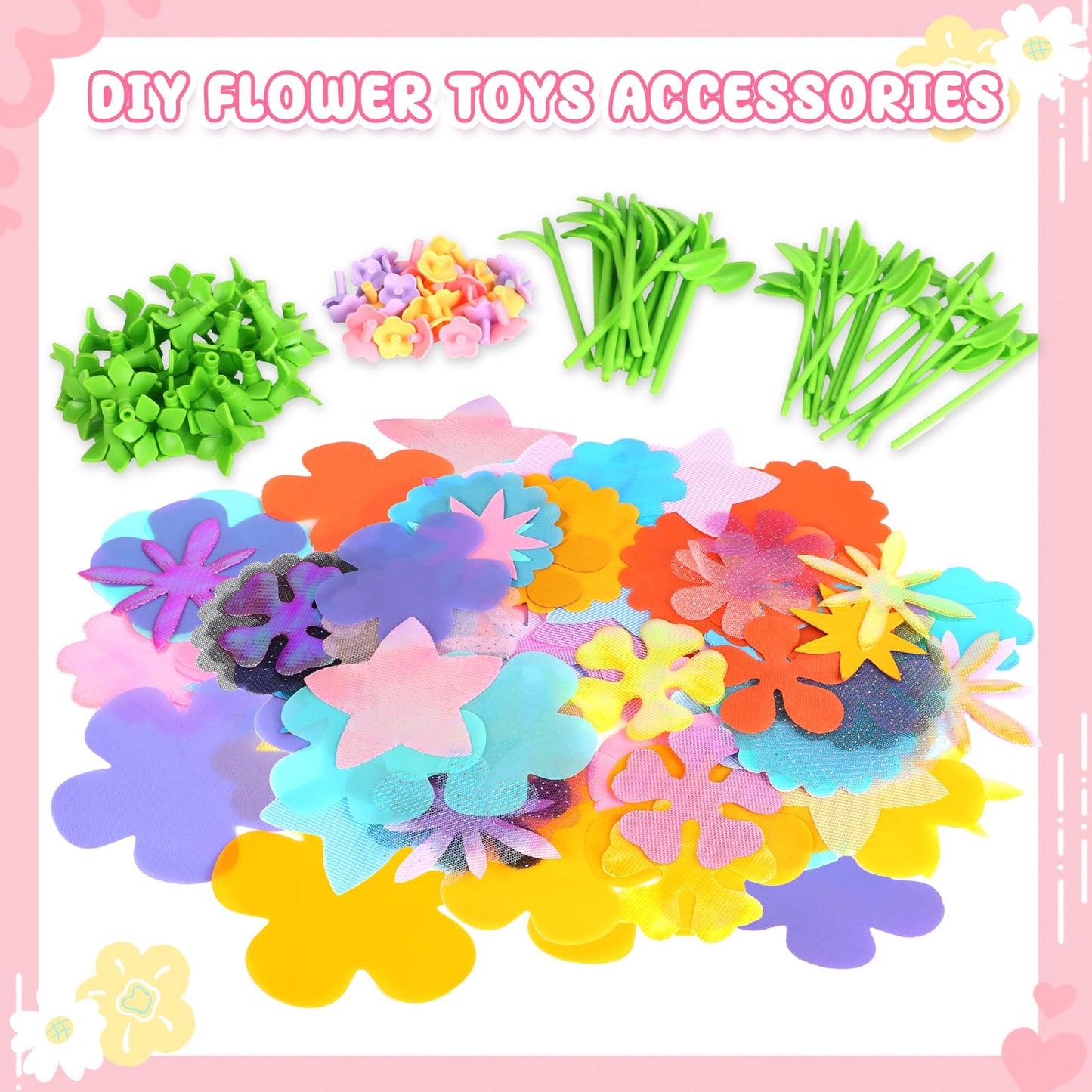 beefunni Flower Bouquet Craft Kit – DIY 32-Flower Bouquet + Deluxe Accessories