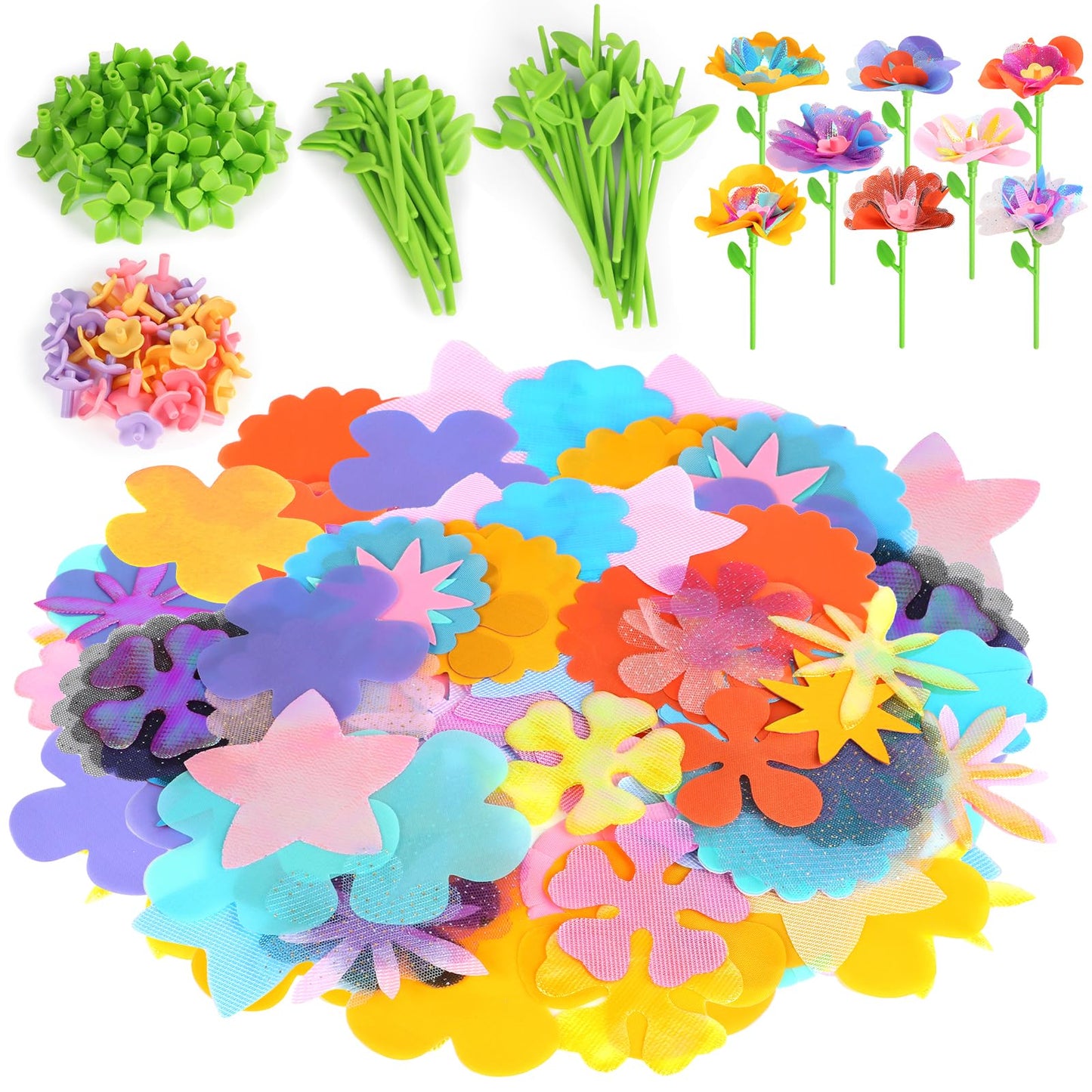 beefunni Flower Bouquet Craft Kit – DIY 32-Flower Bouquet + Deluxe Accessories