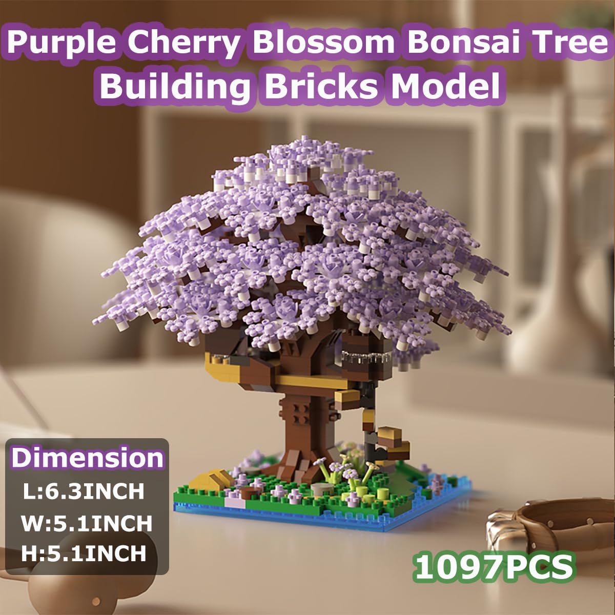 Beego 2 Bonsai Tree Cherry Blossom Building Toy – 2201 PCS
