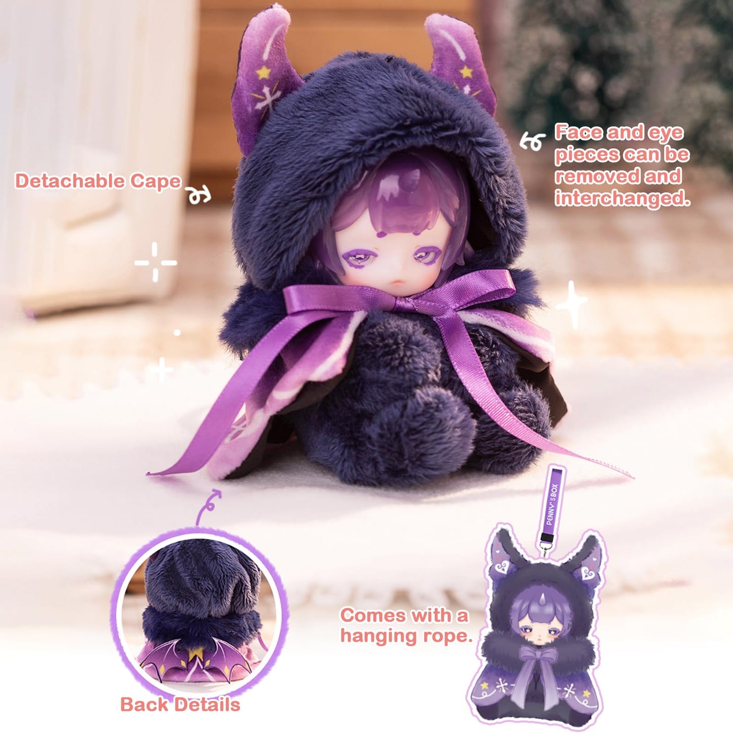 BEEMAI Antu Cute Petite Series: 6pc Plush Blind Box Collectible Figures