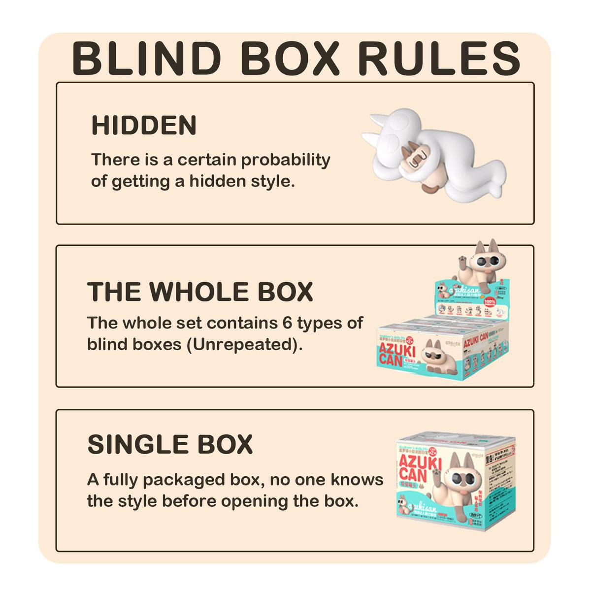 BEEMAI Nobeko Azukisan's Daily Series 2 Blind Box – Collectible Figures (1 PC)