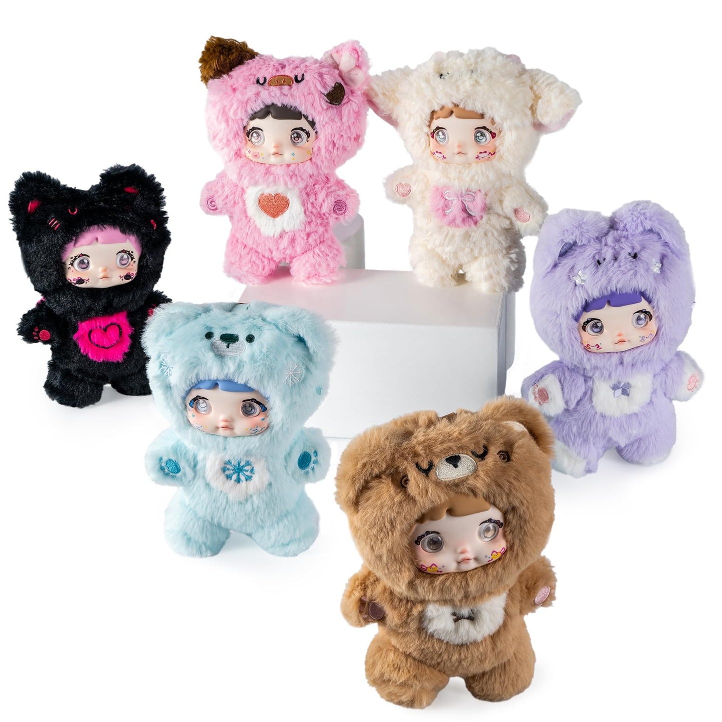 BEEMAI Nommi Plush Blind Box 6pc Set – Loveliness Never Ends Series