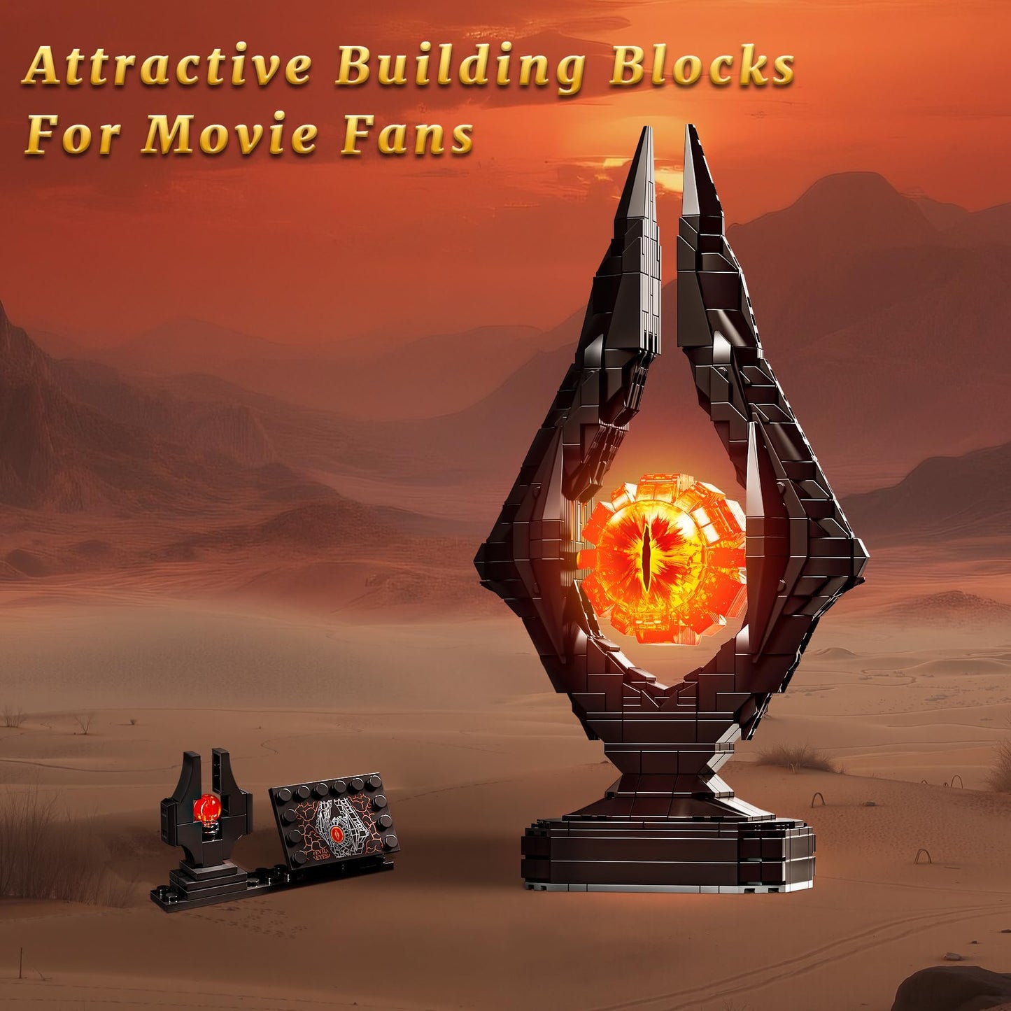 BeepZipp Movie-Themed Building Toys Set | 925-Piece Eye Tower Collectible