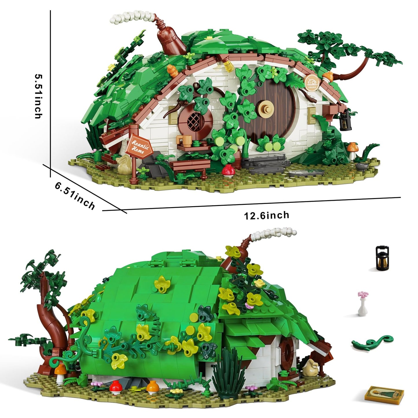 BeepZipp Movie Theme Building Set for Adults – 1088 Pieces, Openable Panels & Doors
