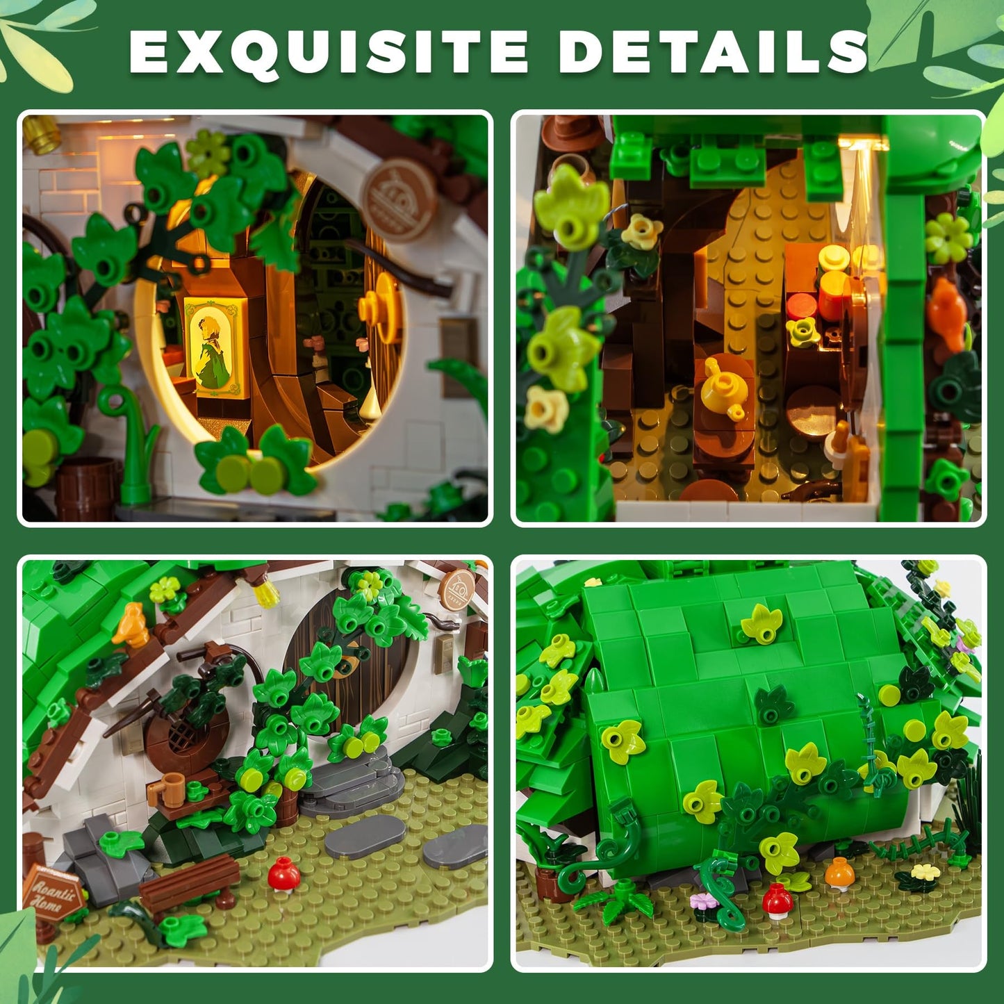BeepZipp Movie Theme Building Set for Adults – 1088 Pieces, Openable Panels & Doors