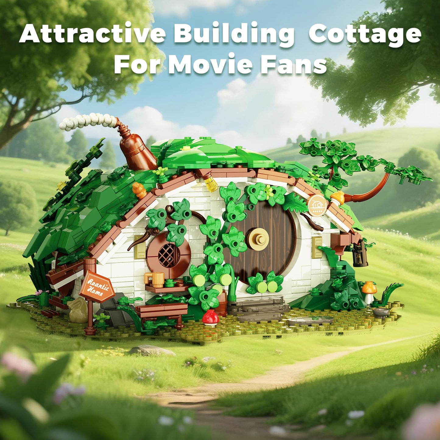 BeepZipp Movie Theme Building Set for Adults – 1088 Pieces, Openable Panels & Doors