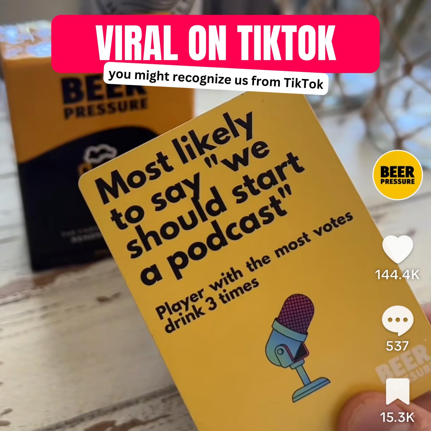 Beer Pressure: Drinking Card Game for Parties, Pre-Games & Game Nights