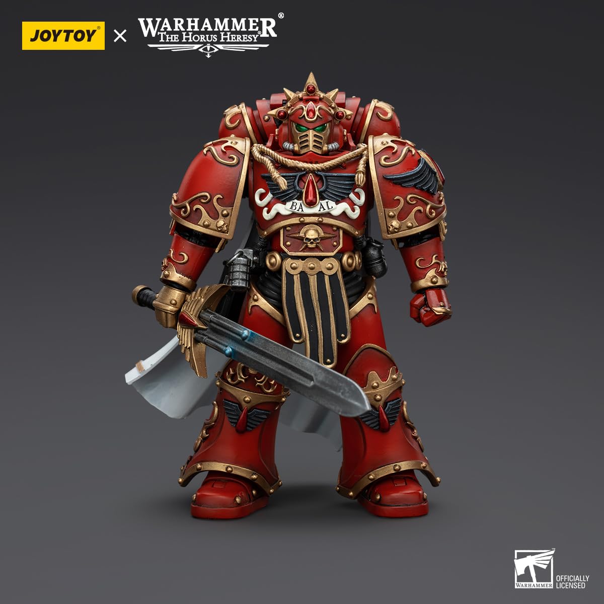 BEERISE JOYTOY 1/18 Warhammer Blood Angels Praetor with Paragon Blade – 6-inch Collectible Figure