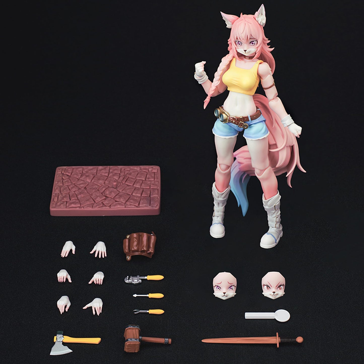BEERISE LADOTOYS 1/12 Action Figure – Mender Liya Alopex Pink Limited Edition, 6-inch Poseable Collectible (Ages 15+)