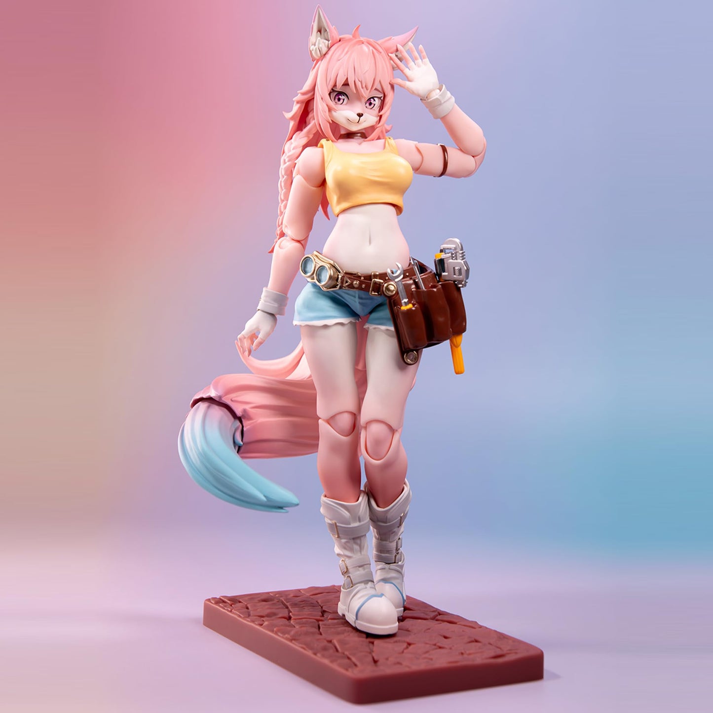 BEERISE LADOTOYS 1/12 Action Figure – Mender Liya Alopex Pink Limited Edition, 6-inch Poseable Collectible (Ages 15+)