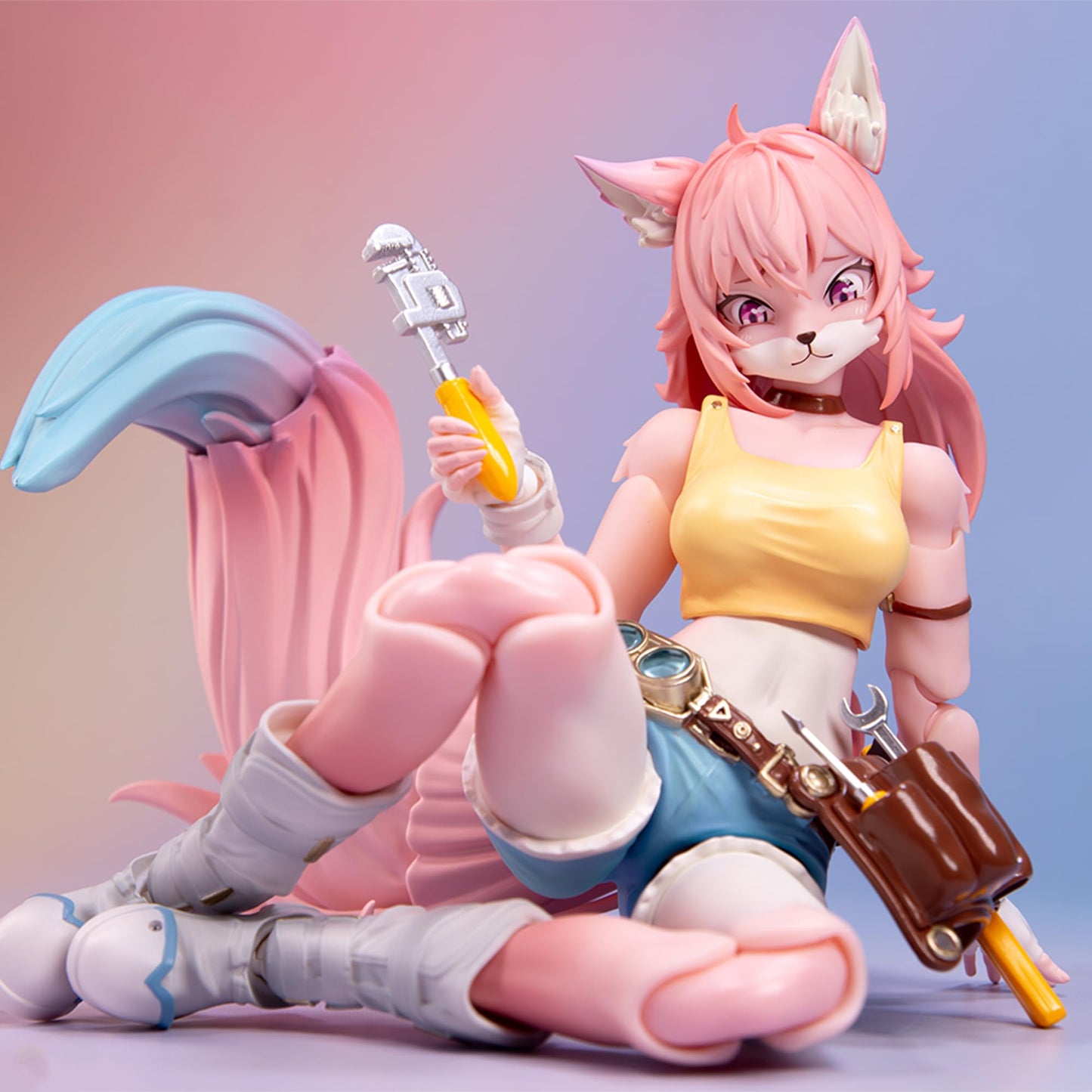 BEERISE LADOTOYS 1/12 Action Figure – Mender Liya Alopex Pink Limited Edition, 6-inch Poseable Collectible (Ages 15+)