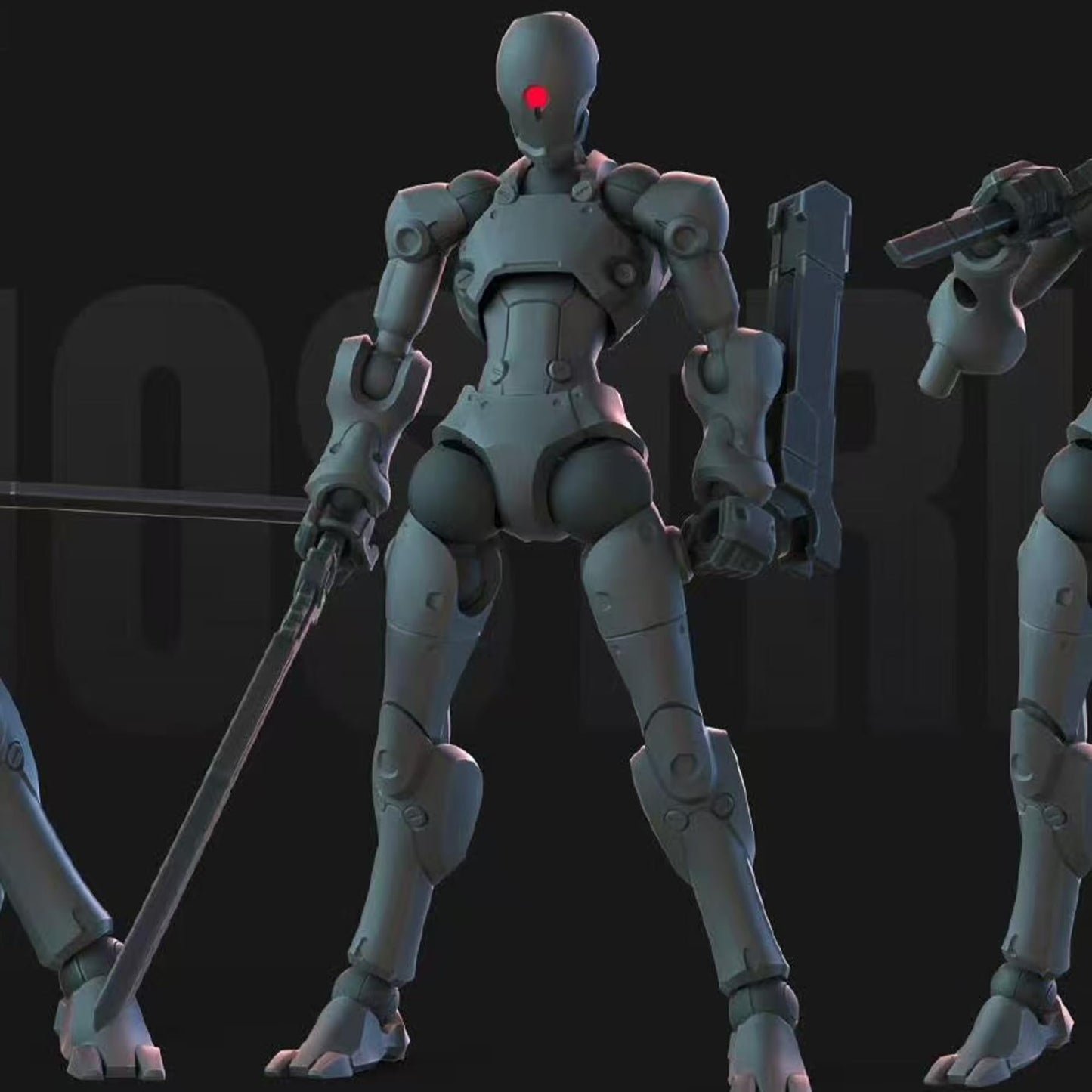 BEERISE Sheik Mainland 1/18-3MIN-A: Strong Attack Grey – 2PCS Model Kit