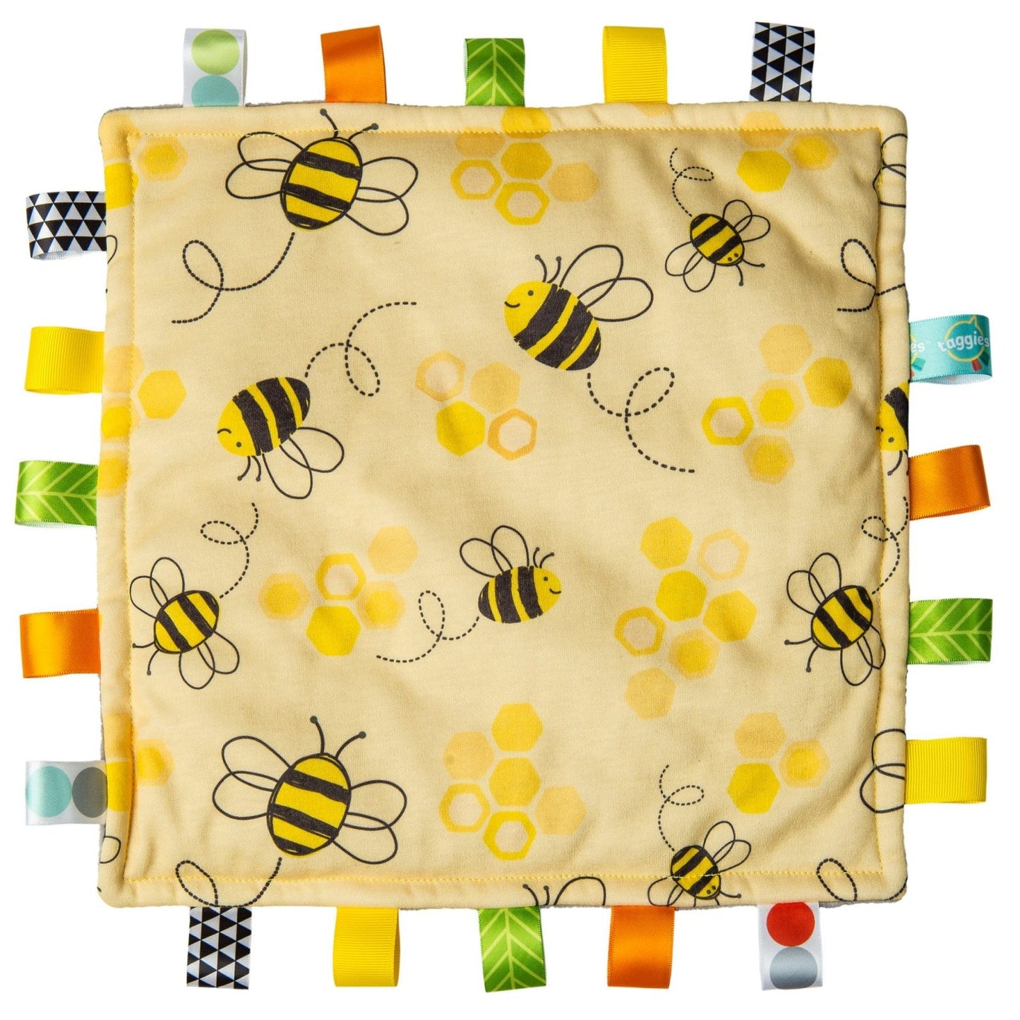 Taggies Original Bees Comfort Blanket – 12×12"