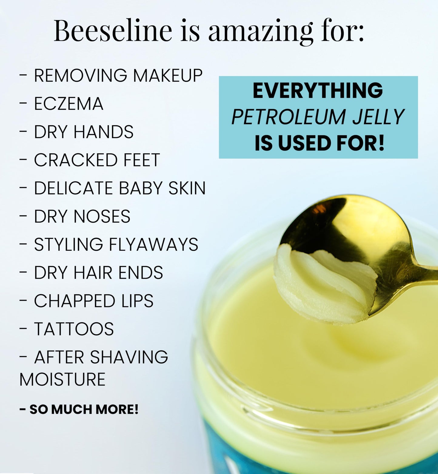 Beesaluxe Beesaline Original Unpetroleum – 100% Natural & Hypoallergenic Alternative to Petroleum Jelly – 4 oz Glass Jar