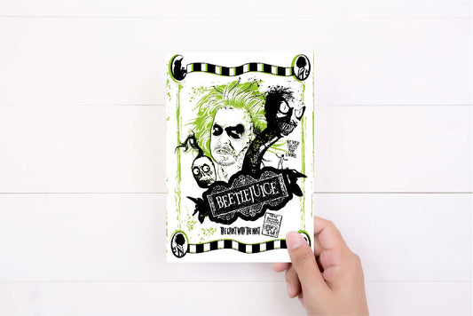 Beetle Juice | Greeting Card | Birthday Card | Retro Gift