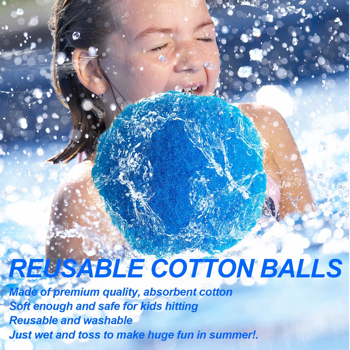 BEFANS 90 Pcs Reusable Water Balls – Colorful Pool & Backyard Fun