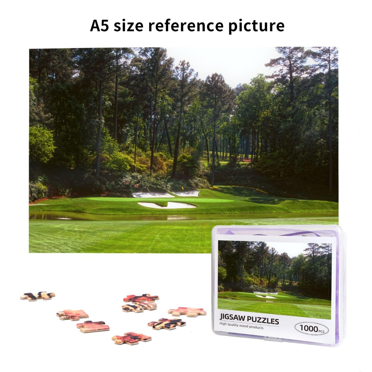 Befodam Augusta National Golf Jigsaw 1000-Piece Puzzle | Scenic Series 19.7 x 29.5 Inches