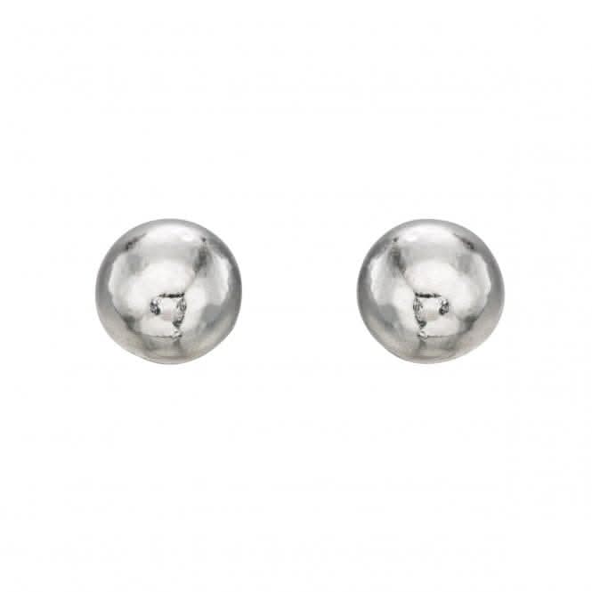 Beginnings Sterling Silver A021 Plain Ball Stud Earrings