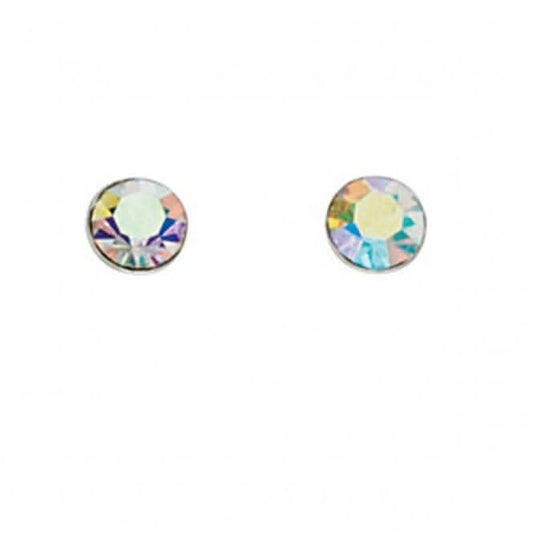 Beginnings Sterling Silver A824D Ab Crystal Stud Earrings