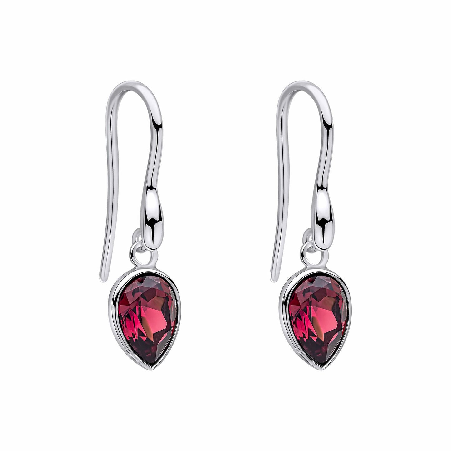Beginnings Sterling Silver Amethyst Crystal Amethyst Earrings E6489M
