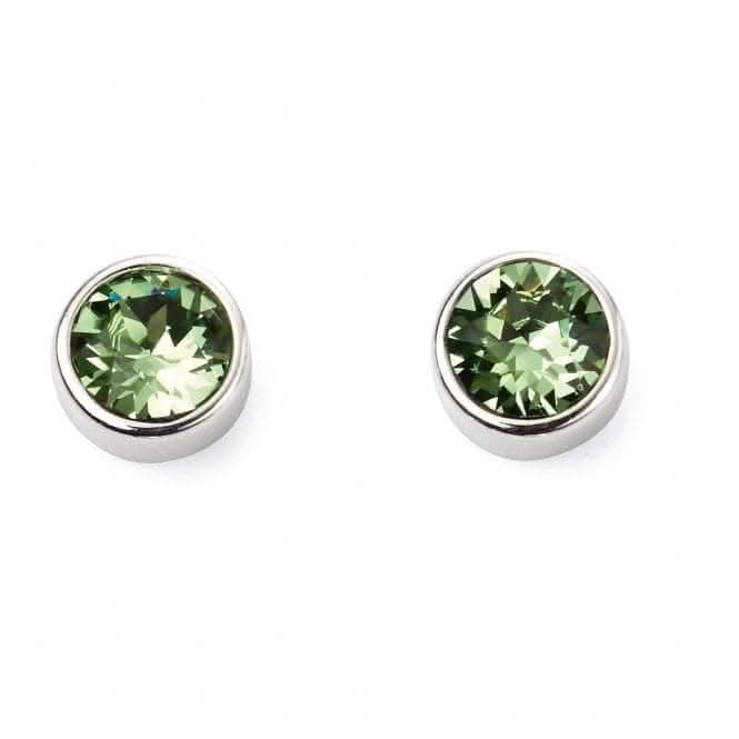 Beginnings Sterling Silver Aug Birth Stone Earrings E5564