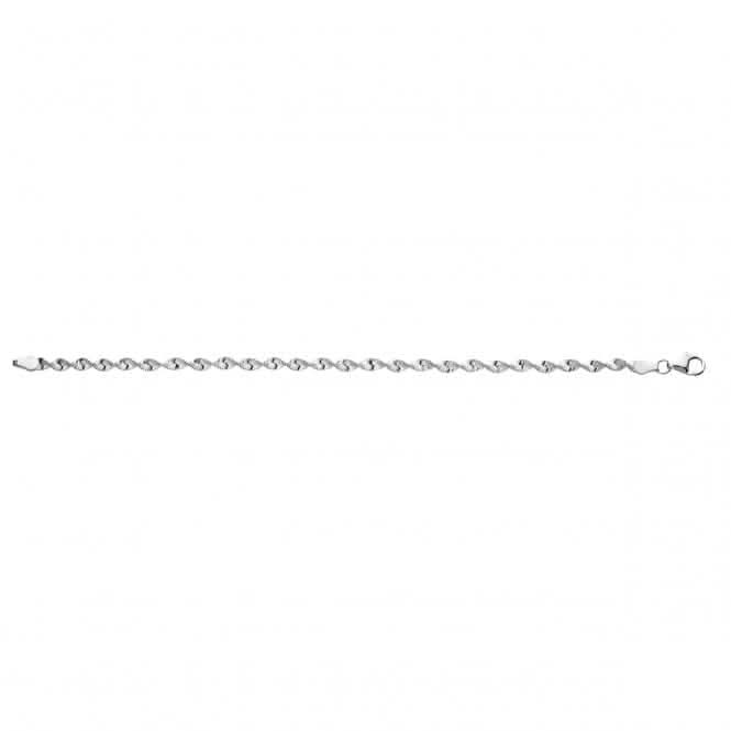 Beginnings Sterling Silver B3022 Twisted 19cm Bracelet