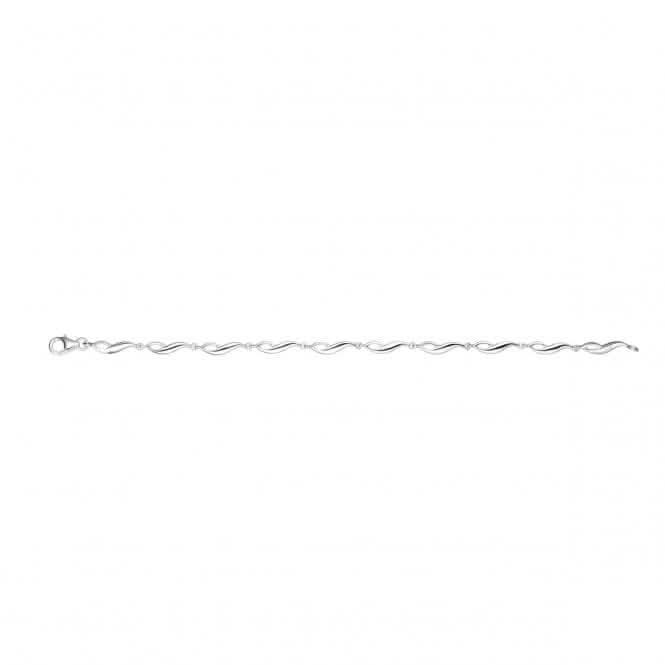 Beginnings Sterling Silver B4029 Twist 19cm Bracelet