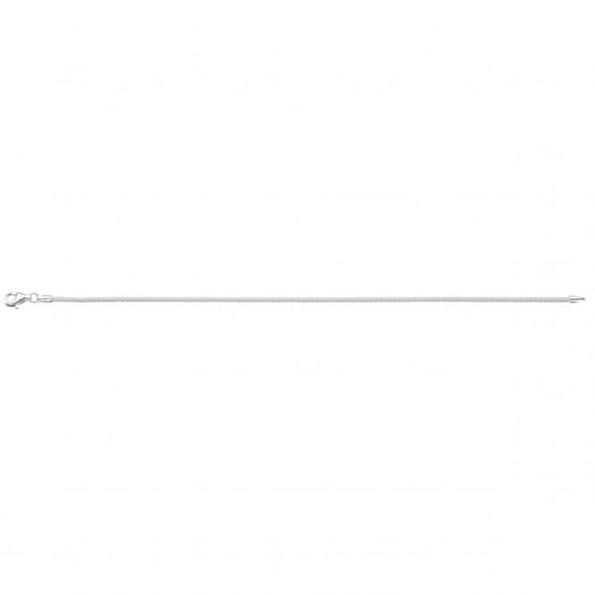 Beginnings Sterling Silver B4318 Thin Popcorn 19cm Bracelet