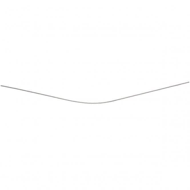 Beginnings Sterling Silver Box Chain With Extender With Rhodium Plate Chain N3815
