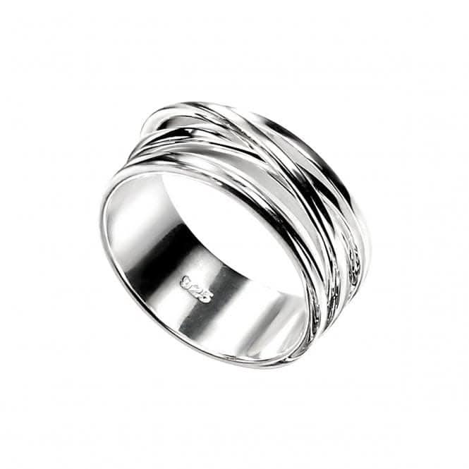 Beginnings  Sterling Silver Cross Over Ring  R2756