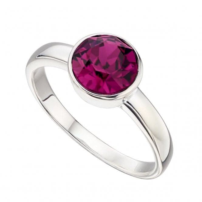 Beginnings  Sterling Silver February Swarovski Birthstone Ring R3686