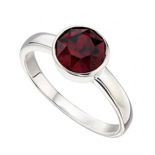 Beginnings  Sterling Silver January Swarovski Birthstone Ring R3685