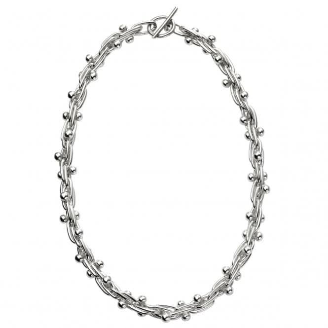 Beginnings Sterling Silver Mexican Style Ball And Bar Necklaces N4336