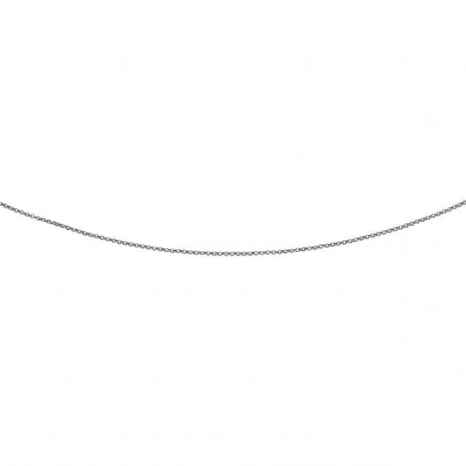 Beginnings Sterling Silver N2519 Oxidised Belcher 83cm Chain