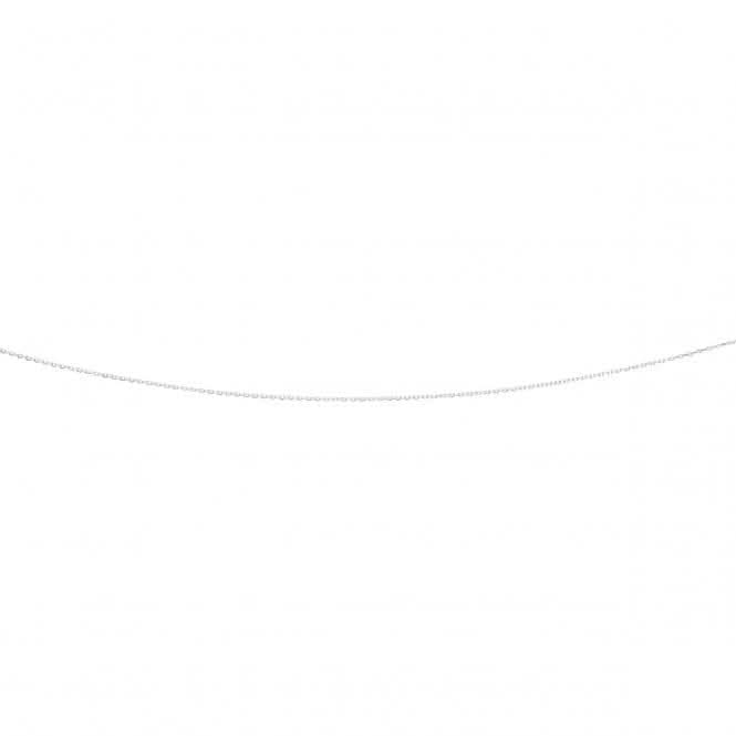 Beginnings Sterling Silver N3180 Diamond Cut Oval 46cm Chain