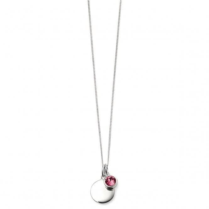 Beginnings Sterling Silver October Birth Stone Pendant P4599