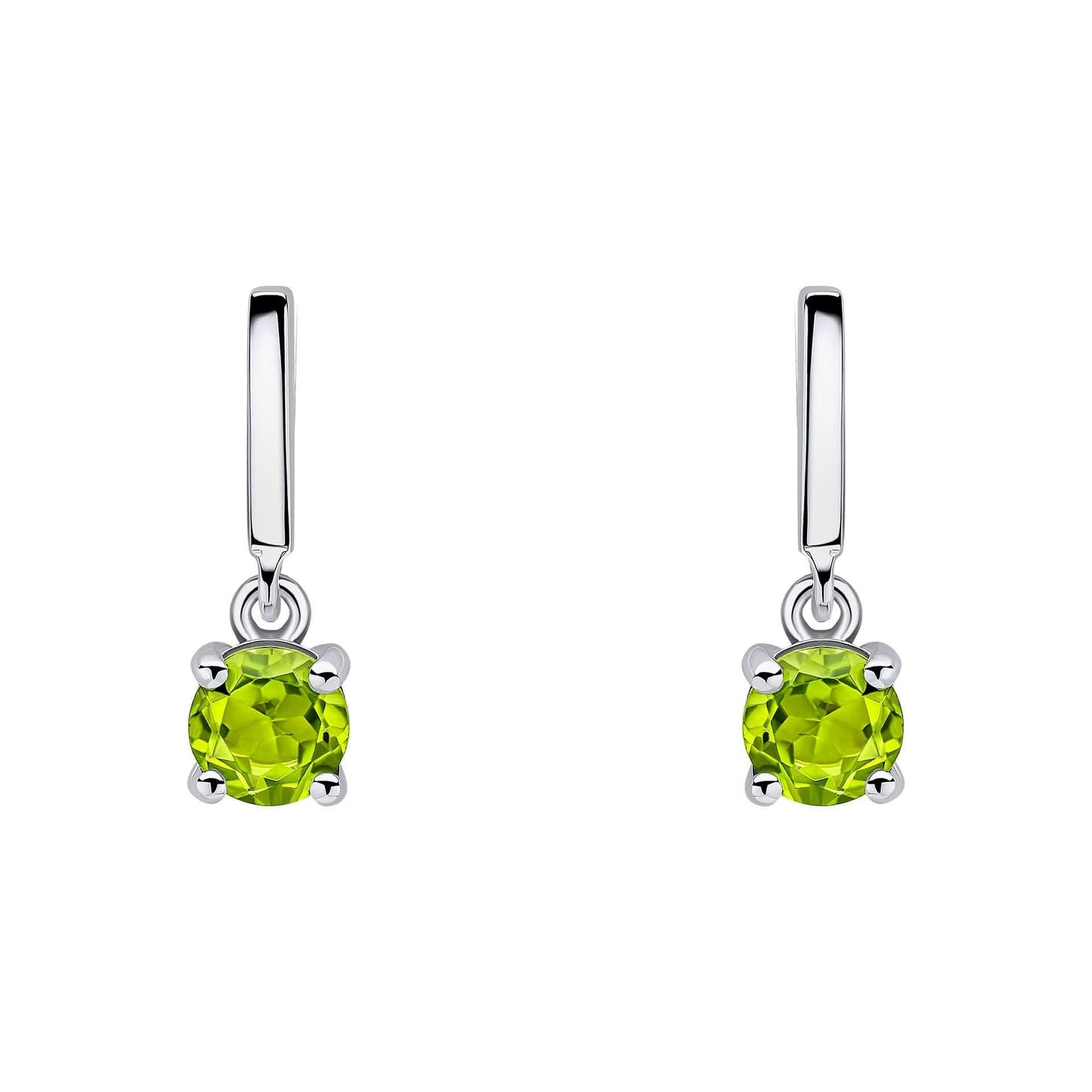 Beginnings Sterling Silver Peridot Green Earrings E6486G