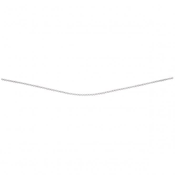 Beginnings Sterling Silver Rhodium Plated Belcher Rolo Chain Chain N3813