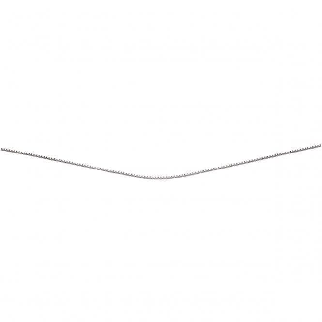 Beginnings Sterling Silver Rhodium Plated Box Chain Chain N3811