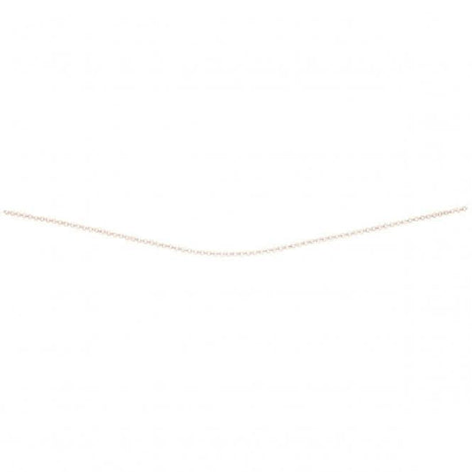 Beginnings Sterling Silver Rose Gold Plated Belcher Chain 76cm Chain N3626