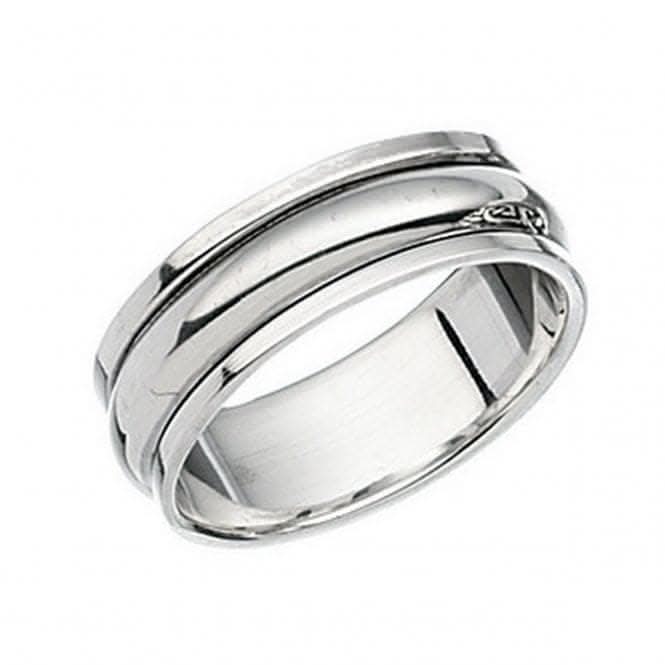 Beginnings  Sterling Silver Rotating Band Ring R109