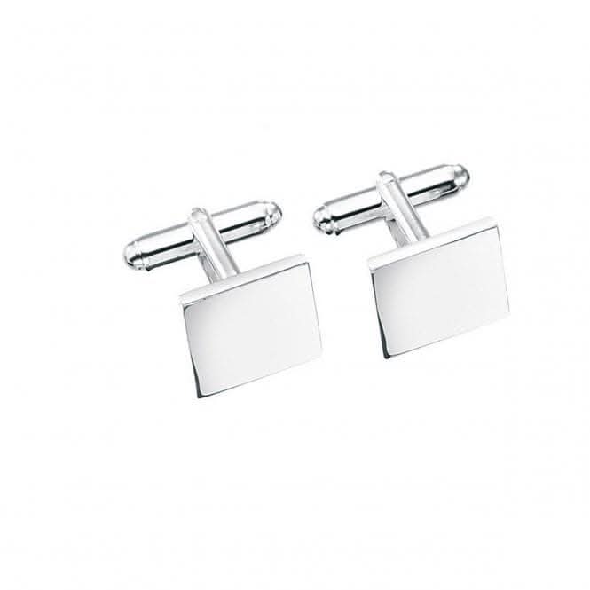 Beginnings Sterling Silver Solid Square Cufflinks V124