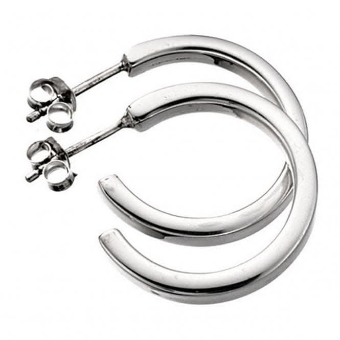 Beginnings Sterling Silver SquareCut Hoop Earrings E590