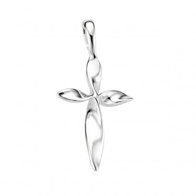 Beginnings Sterling Silver Twisted Cross Pendant P2887