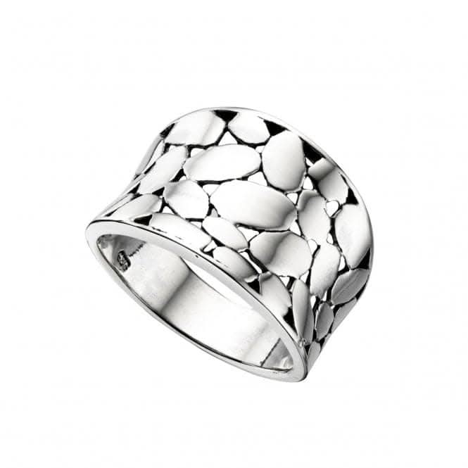 Beginnings  Sterling Silver Wide Textured Ring R3227