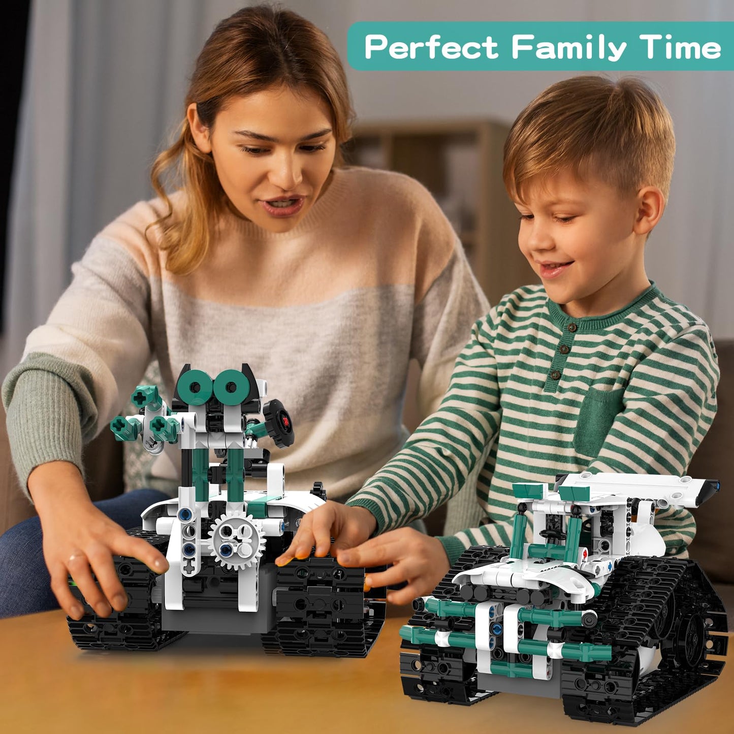 BEHOWL 13-in-1 Technique Building Blocks Set | Remote & App Controlled 550 PCS